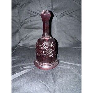 Vintage Avon 1876 Cape Cod Collection Ruby Red Glass Hostess Bell
